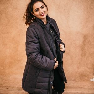 Susan Graver Charcoal Grey Winter Coat